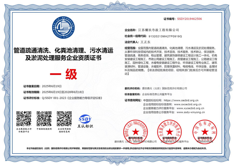 华侨路企业资质证书